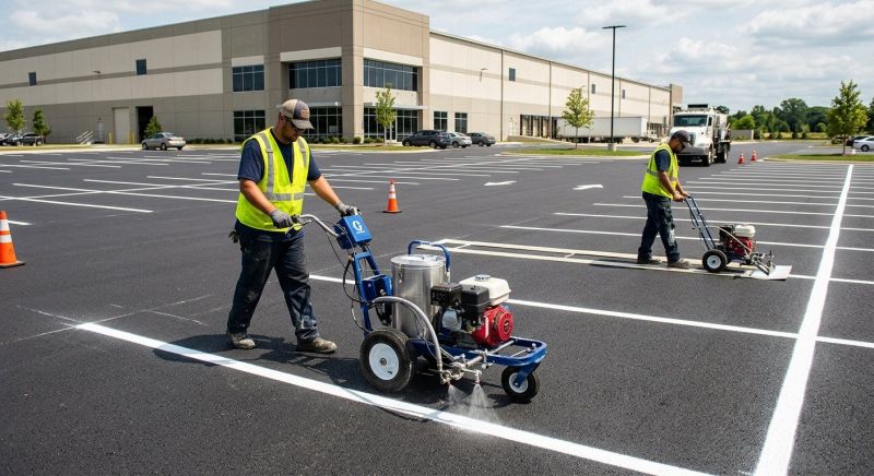 Asphalt Striping in Savannah, GA