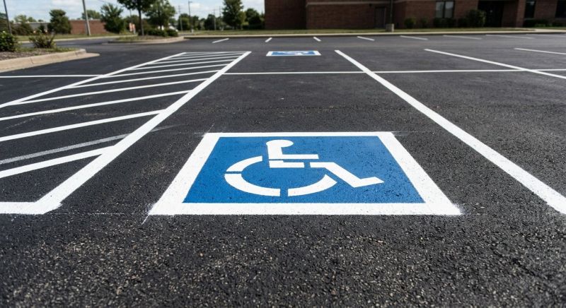 Disability Parking Marking in Houston, TX