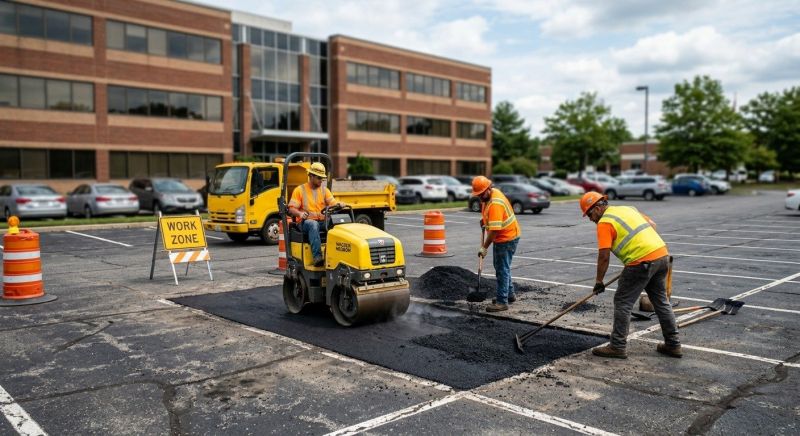 Asphalt Parking Lot Repair in Savannah, GA