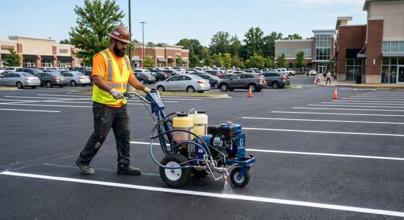 Asphalt Striping in Katy, TX