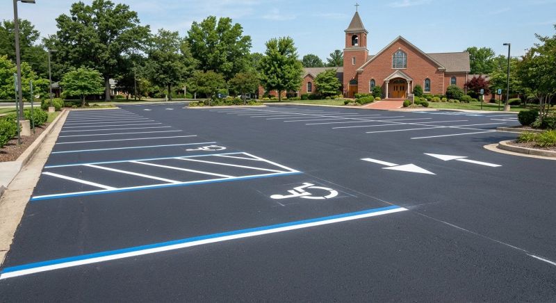 Church Parking Lot Striping in Temecula, CA