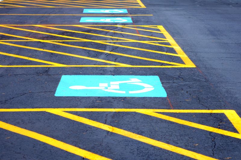 Disability Parking Marking in Los Angeles, CA