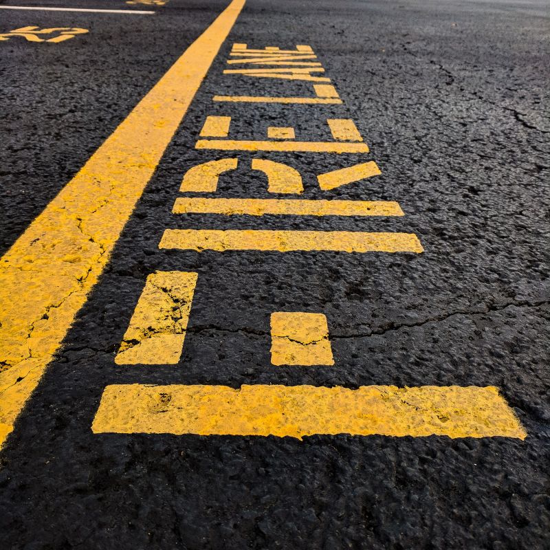 Fire Lane Marking in Orange County, CA